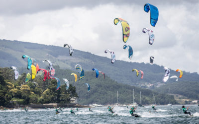 Debut a todo gas del KiteFest Cesantes Trofeo Xunta de Galicia